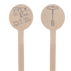 50 Custom Wood Stir Sticks, Beach Vibes Cocktail Sticks, Wedding Drink –  Occasional Paper Cuts