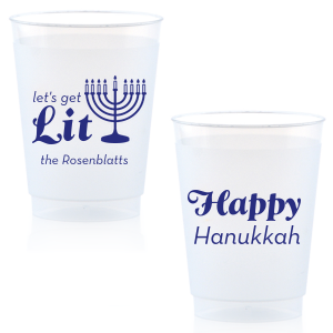 Let's Get Lit Hanukkah Frost Flex Cup
