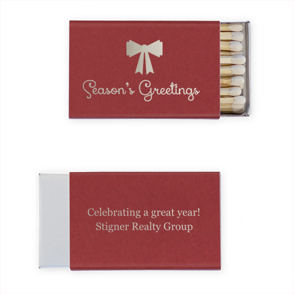 Season's Greeting with A Bow Match
