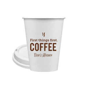 ForYourParty's elegant Matte Chocolate Ink 12 oz Paper Coffee Cup with Matte Chocolate Ink Screen Print will impress guests like no other. Make this party unforgettable.