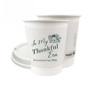 Show off your good graces with the In My Thankful Era Cup. Featuring a classic cornucopia design, this cup is easy to customize into a stylish accessory appropriate for any family holiday dinner. 