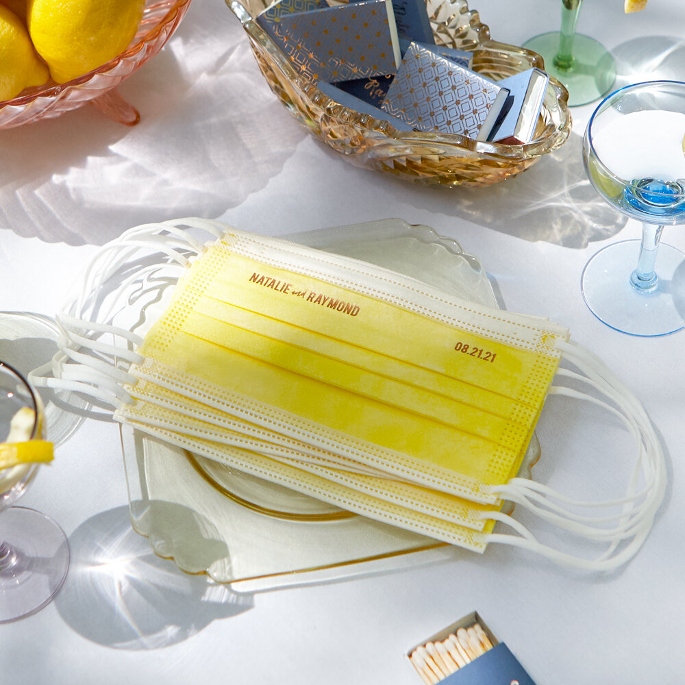 offer your guests the essential hospitality of personalized face masks with FYP