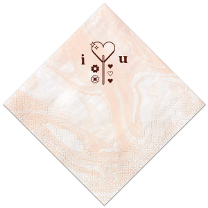 Celebrate your special day with your other half and a great good looking Valentine's Lollipop Napkin. It will definitely match your vibe! 