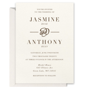 Modern Flourish Invitation