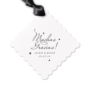 Add a unique touch on your gift with this glamorous Muchas Gracias Letterpress Gift Tag. It has amazing graphics on it that will make your closest ones love it even more. Surprise them! 