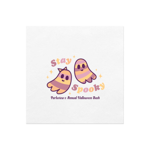 Get groovy and get spooky! The Groovy Ghost Stay Full Color Napkin stylish napkins featuring kooky autumnal colors and cute BFF ghosts are sure to set the vibe at your fabulous fall party.