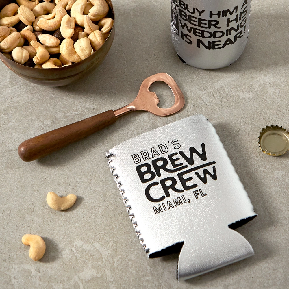 custom designed koozies for bachelor party