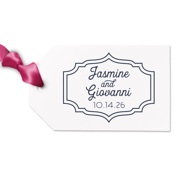 Our custom Stardream Black Luggage Gift Tag with Shiny 18 Kt Gold Foil can be customized to complement every last detail of your party.