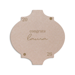 Protect surfaces while celebrating in style with the Graduation Soiree Dot Adorned Coaster, personalized with the graduate's name and year in a modish script font, and embellished with two elegant dot graphics. A sophisticated addition to any classic graduation party decor.