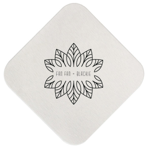 ForYourParty's personalized White Square Coaster with Shiny 18 Kt Gold Foil Color has a Merry Mandala graphic and is good for use in Frames themed parties and will make your guests swoon. Personalize your party's theme today.