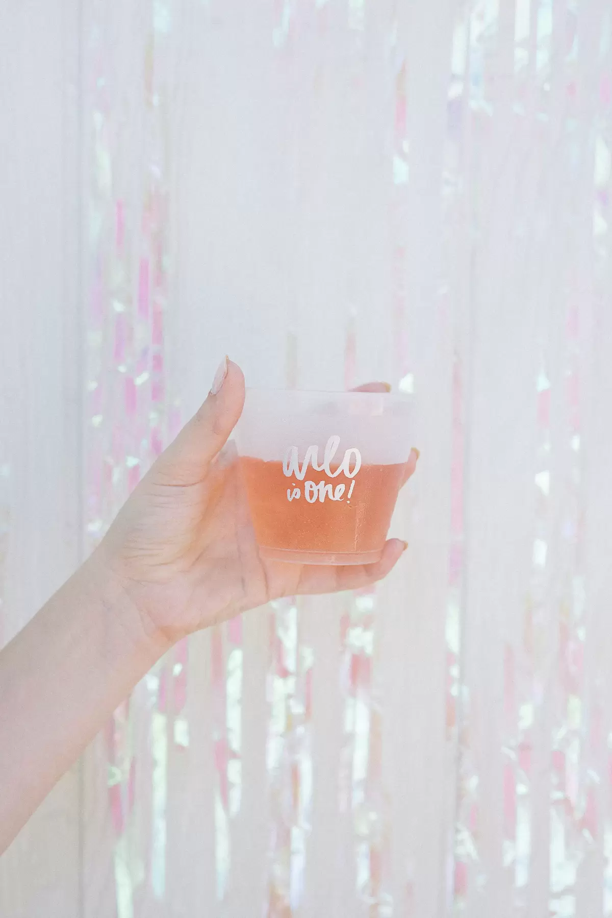 custom designed cups for sky themed first birthday party