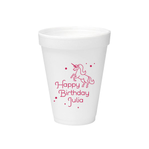 Unicorn Dots Foam Cup