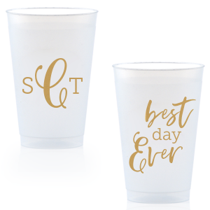 Best Day Ever Monogram Frost Flex Cup