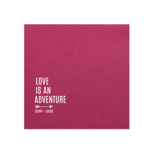 ForYourParty's elegant Watercolor Hibiscus Cocktail Napkin with Matte White Foil has a Right Arrow graphic and is good for use in Frames themed parties and can be customized to complement every last detail of your party.