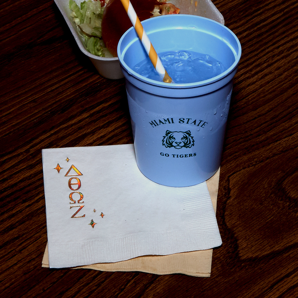 Chic Greek Week Alphabet Letters Napkin