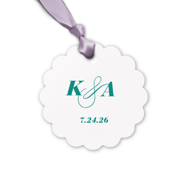 Our personalized Stardream White Heart Gift Tag with Shiny 18 Kt Gold Foil Color will impress guests like no other. Make this party unforgettable.