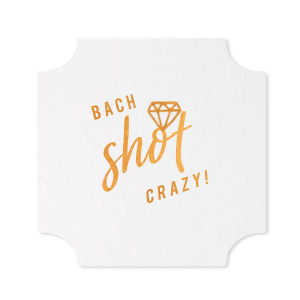 The ever-popular Eggshell Square Coaster with Shiny Fuchsia Foil has a Diamond graphic and is good for use in Wedding, Bridal Shower themed parties and couldn't be more perfect. It's time to show off your impeccable taste.