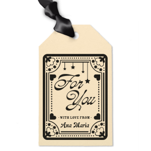 The Floral Hearts Letterpress Gift Tag can make your gift even more beautiful. It has an amazing graphics and your name on it too. It fits in every occasion and bring great vibe too! 