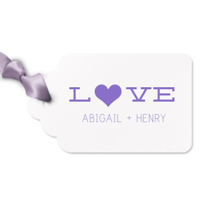 Our beautiful custom Natural Gray Luggage Gift Tag with Shiny Amethyst Foil Color has a Heart Solid graphic and is good for use in Hearts themed parties and can be personalized to match your party's exact theme and tempo.