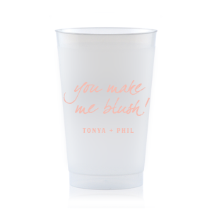The ever-popular Matte Pastel Pink Ink 9 oz Frost Flex Cup with Matte Pastel Pink Ink Cup Ink Colors will look fabulous with your unique touch. Your guests will agree!