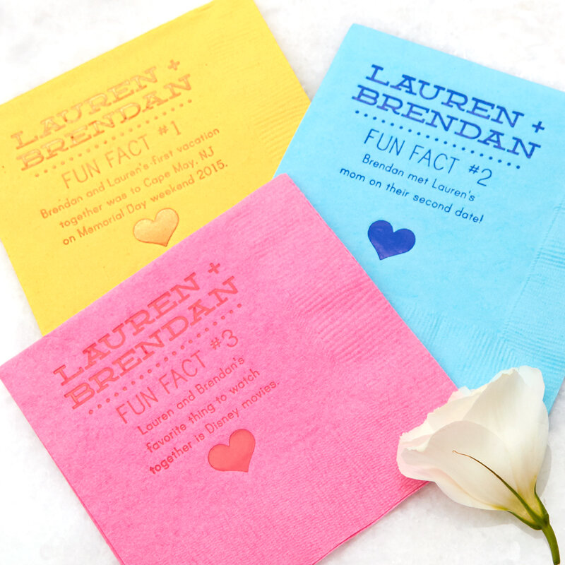 How To Choose Facts For Your Fun Fact Wedding Napkins For Your Party