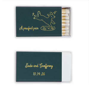 Pawfect Pair Wedding Matchbook