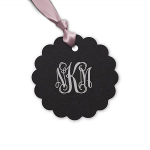 Adorn your gifts with the Elegant Monogram Gift Tag, where regal, scrolling initials form a monogram of distinction. This design exudes sophistication, transforming each present into an extension of refined taste and timeless grace.