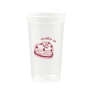 The Cherry Cake Cup makes for a sweet addition to your next party event! Whether it's for a birthday, valentines or wedding, the cute cup is available in a wide variety of styles and colors to best match your personal tastes.