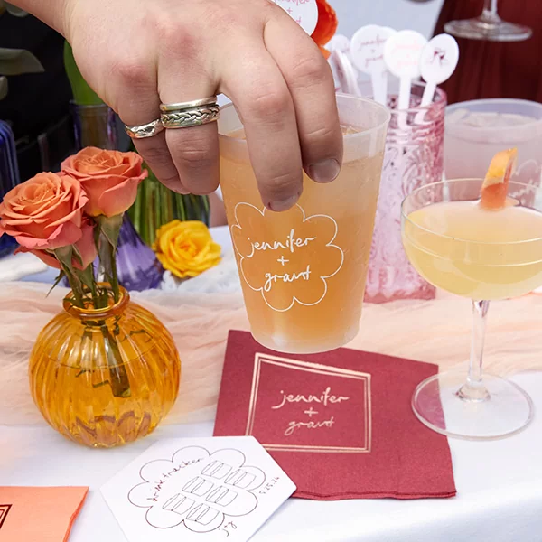 Kitchy Cocktail Hour Floral Frame Cup