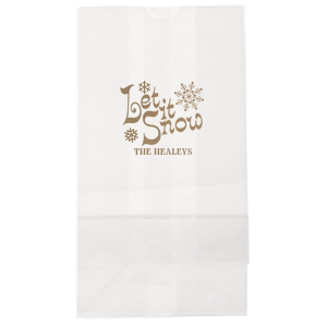 Showcase your holiday spirit this year with the let It Snow Bag. The versatile bag is stylish and functional, available in a wide selection of styles and colors to best suit your needs. Customize your design to add a unmistakable personal flare!