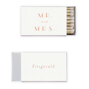 Champagne Bubbly Mr and Mrs Match