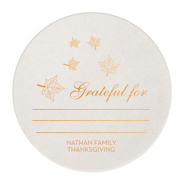 Leaving these on the table at every seat will allow your guests to fill these in! A great conversation about blessings may begin!