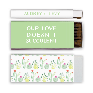 Our personalized White Classic Custom Photo Matchbox with Matte Sage Ink Digital Print Colors and Matte White Ink Digital Print Colors are a must-have for your next event—whatever the celebration!