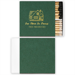Illustrated House Matches are the perfect way to add a unique touch to your home decor. With their one-of-a-kind design, these matches are sure to become a conversation piece at your next gathering.

Looking to have a sketch made of a specific home?  Email us a picture of the house at customerservice@foryourparty.com and we will reply with a quote for our design services