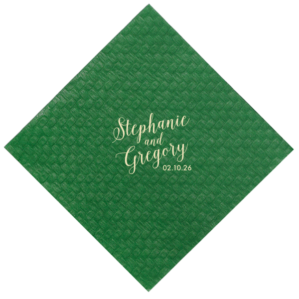 Wedding Couple Script Napkin 