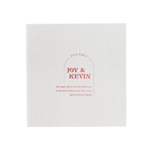 The ever-popular Fog Cocktail Napkin with NEW Shiny Merlot Foil has a Plain Arch graphic and is good for use in Invitation themed parties and can be customized to complement every last detail of your party.