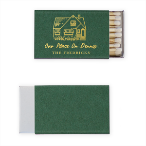 Illustrated House Matches are the perfect way to add a unique touch to your home decor. With their one-of-a-kind design, these matches are sure to become a conversation piece at your next gathering.

Looking to have a sketch made of a specific home?  Email us a picture of the house at customerservice@foryourparty.com and we will reply with a quote for our design services