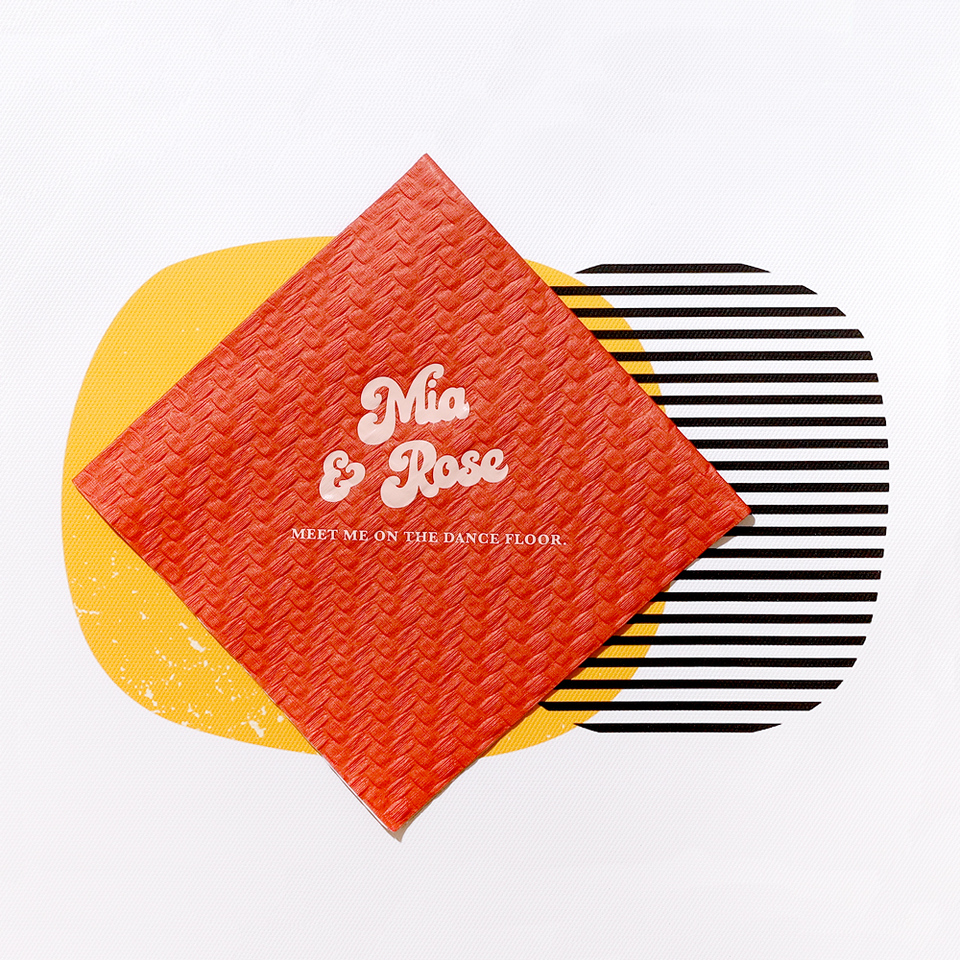 Woven Diamond Cocktail Napkin