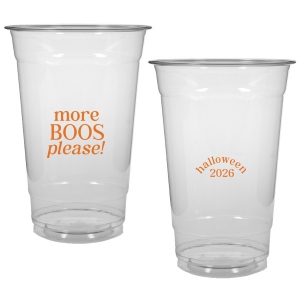 Celebrate Halloween with the More Boos Please Cup. Personalize with the year, and get ready to cheers in style with this modern Halloween party accessory. Perfect for office Halloween parties or at home spooky events. 