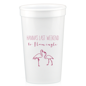 Raise a toast to the bride-to-be with the Last Flamingle Bachelorette Cup. Bursting with fun and flamingo vibes, this design perfectly captures the joy of celebrating her last fling before the ring with her besties. Let's flamingle and make memories that will last a lifetime!