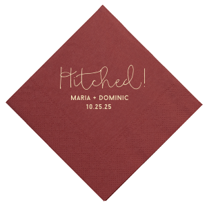 Hitched! Names Napkin