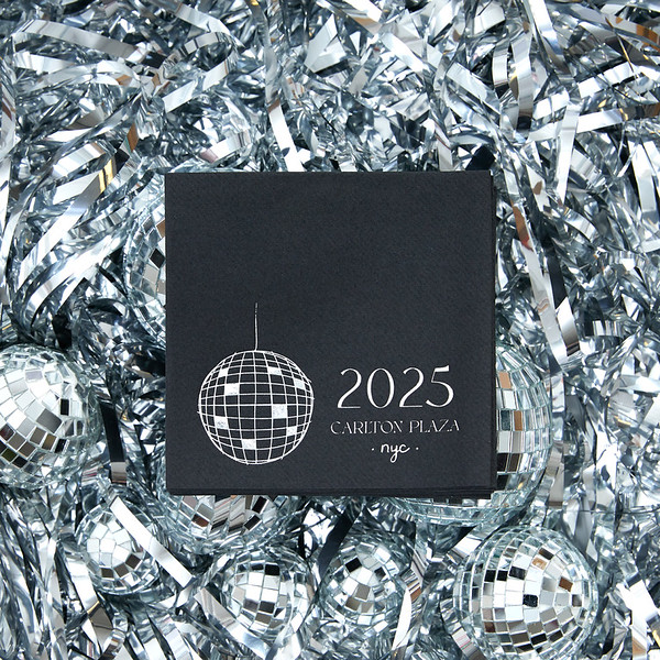 Hello New Year 2025 Napkin