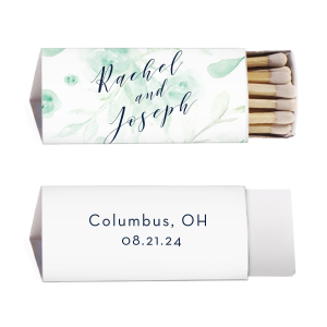 ForYourParty's elegant White Classic Custom Photo Matchbox with Matte Navy Ink Digital Print Colors and Matte Fuchsia Ink Digital Print Colors will impress guests like no other. Make this party unforgettable.
