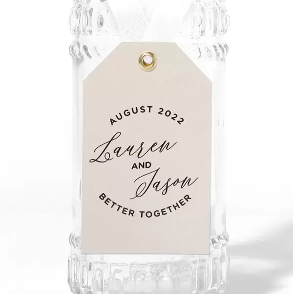 Wine Bottle Gift Tag (Foil)