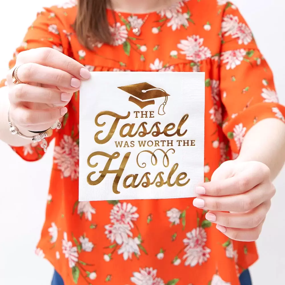 add personalized cocktail napkins to your graduation party with For Your Party