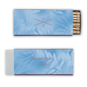 The ever-popular Stardream Sky Blue Classic Matchbox with Shiny Rose Quartz Foil can't be beat. Showcase your style in every detail of your party's theme!