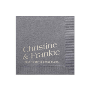 ForYourParty's chic Slate Cocktail Napkin with Shiny Sterling Silver Foil are a must-have for your next event—whatever the celebration!
