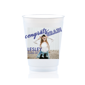 Congrats Grad Photo Full Color Custom Cup