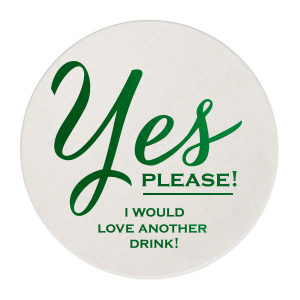 Yes, No Drink Coaster