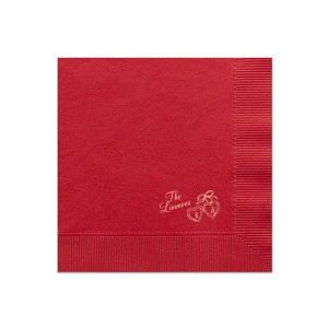 Show your ever-lasting commitment with the Heart Locket Napkin. Whether for weddings, engagements or anniversaries, the highly stylish and functional napkin is customizable in your choice of color and style to make your special party event is one to remember forever.